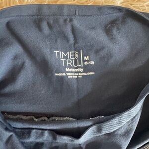 Time and Tru Navy Maternity Shirt